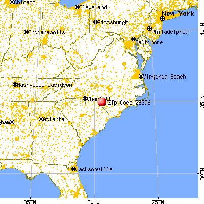 Wagram, NC (28396) map from a distance