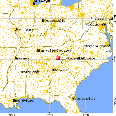 Andrews, NC (28901) map from a distance