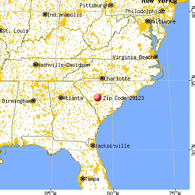 Pelion, SC (29123) map from a distance