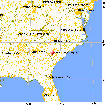 Perry, SC (29124) map from a distance