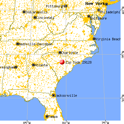 Rembert, SC (29128) map from a distance