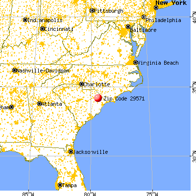 Marion, SC (29571) map from a distance