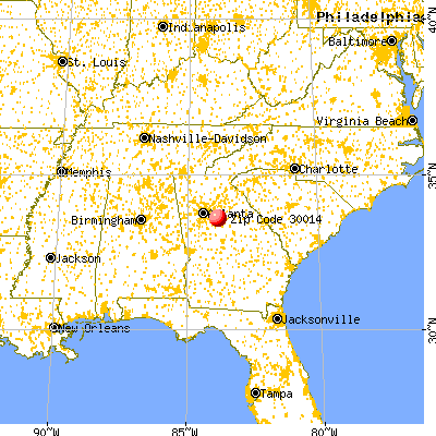 Covington georgia map