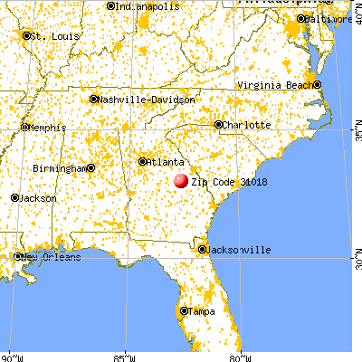 Davisboro, GA (31018) map from a distance
