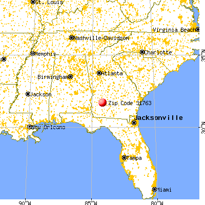 Leesburg, GA (31763) map from a distance