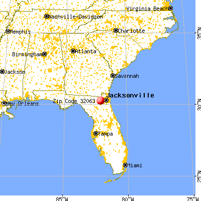 Macclenny, FL (32063) map from a distance