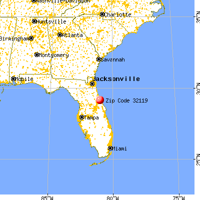 South Daytona, FL (32119) map from a distance