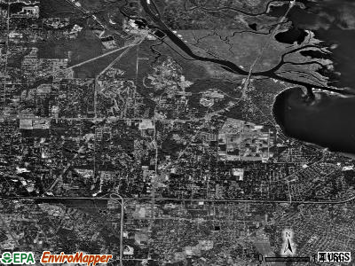 Zip code 32514 satellite photo by USGS