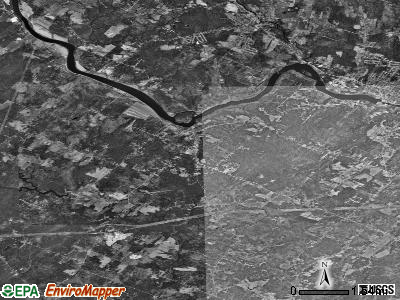 Zip code 04222 satellite photo by USGS