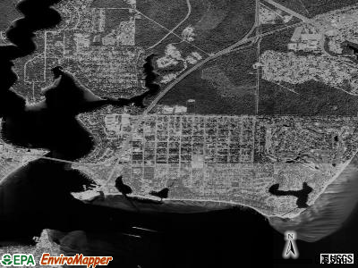Zip code 32579 satellite photo by USGS