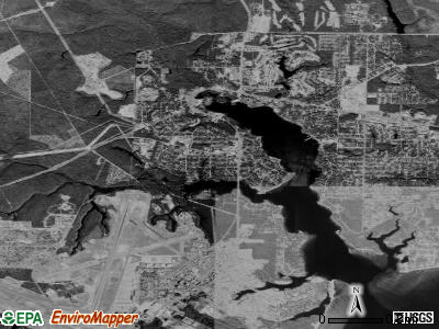 Zip code 32580 satellite photo by USGS