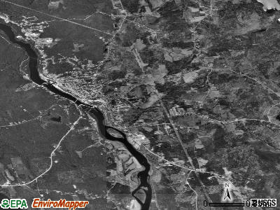Zip code 04254 satellite photo by USGS