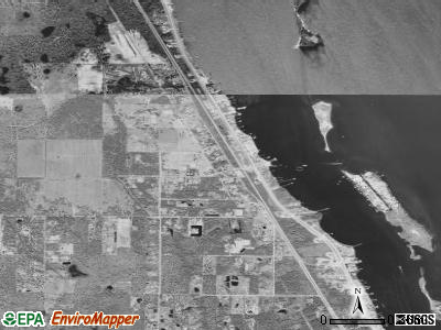Zip code 32949 satellite photo by USGS