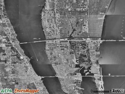 Zip code 32953 satellite photo by USGS