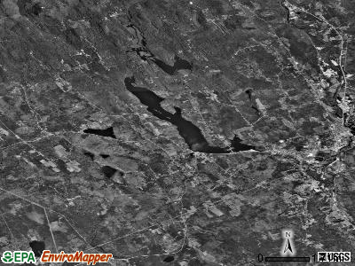 Zip code 04268 satellite photo by USGS