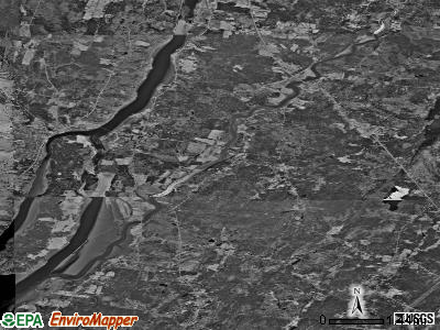 Zip code 04342 satellite photo by USGS