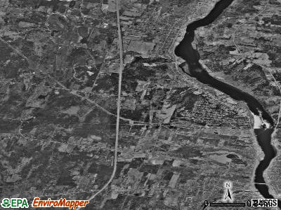 Zip code 04344 satellite photo by USGS