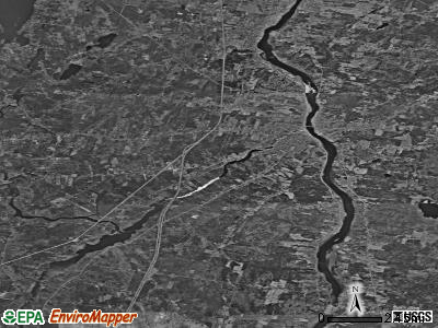 Zip code 04345 satellite photo by USGS