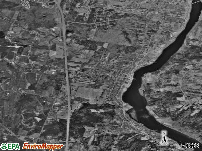 Zip code 04347 satellite photo by USGS