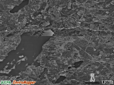 Zip code 04351 satellite photo by USGS