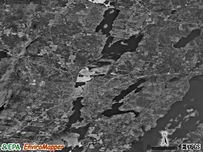Zip code 04364 satellite photo by USGS