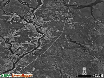 Zip code 04412 satellite photo by USGS