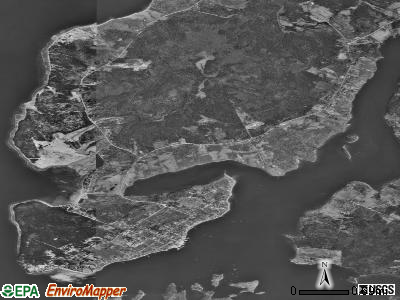 Zip code 04421 satellite photo by USGS