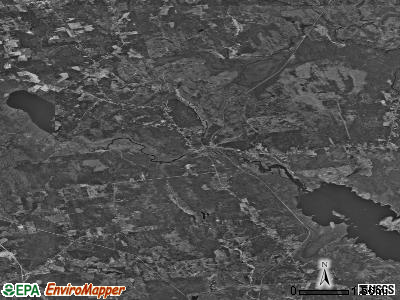 Zip code 04449 satellite photo by USGS