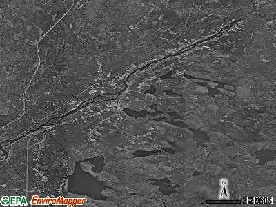 Zip code 04457 satellite photo by USGS