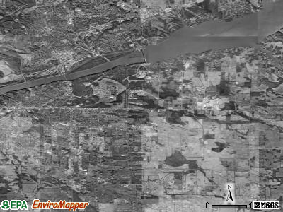 Zip code 35661 satellite photo by USGS