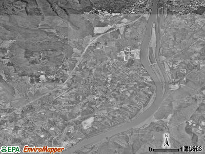 Zip code 35740 satellite photo by USGS