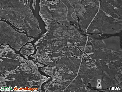 Zip code 04461 satellite photo by USGS