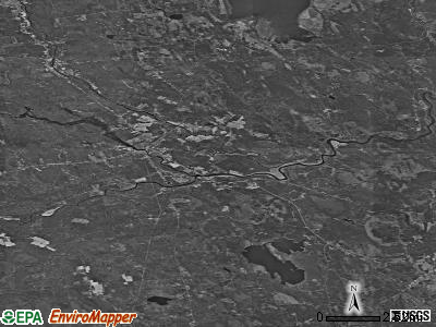 Zip code 04463 satellite photo by USGS