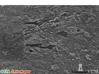 Zip code 04464 satellite photo by USGS