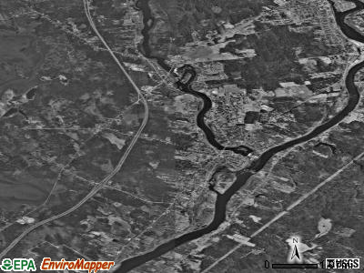 Zip code 04473 satellite photo by USGS