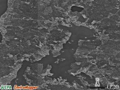 Zip code 04476 satellite photo by USGS