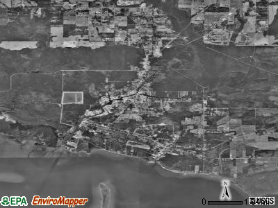 Zip code 36509 satellite photo by USGS
