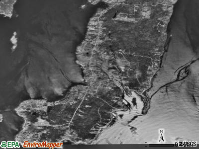 Zip code 04544 satellite photo by USGS