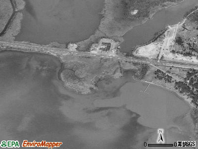 Zip code 36577 satellite photo by USGS