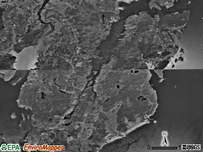 Zip code 04548 satellite photo by USGS