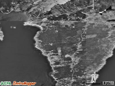 Zip code 04554 satellite photo by USGS