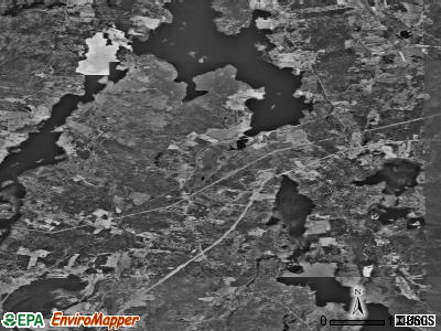 Zip code 04555 satellite photo by USGS