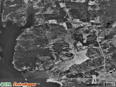 Zip code 04558 satellite photo by USGS