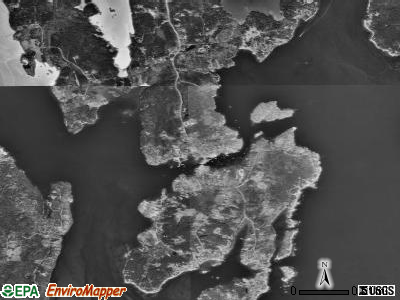 Zip code 04568 satellite photo by USGS