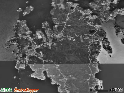 Zip code 04576 satellite photo by USGS