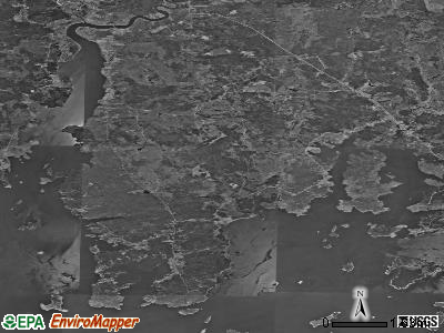 Zip code 04606 satellite photo by USGS