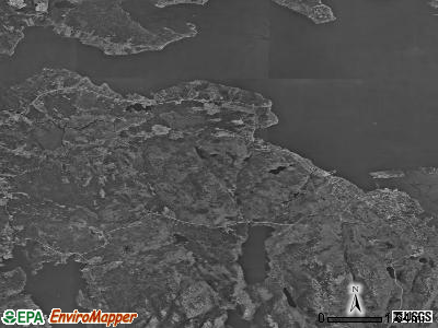 Zip code 04609 satellite photo by USGS