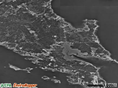 Zip code 04616 satellite photo by USGS