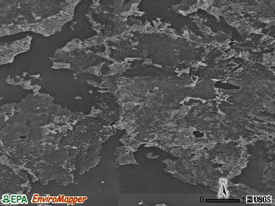 Zip code 04617 satellite photo by USGS