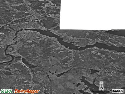 Zip code 04619 satellite photo by USGS